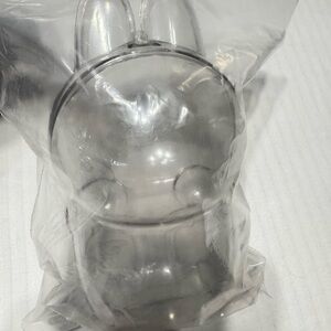 Labubu Seating Version Clear Plastic Bunny Cover